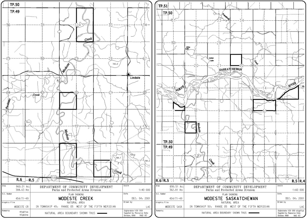 Modeste Creek and Modeste Saskatchewan Natural Areas (Government of Alberta)
